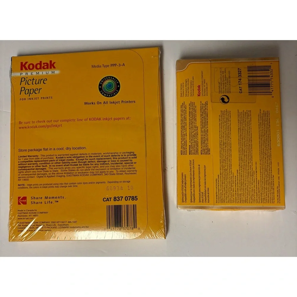 Kodak premium Picture Photo Paper 100 Sheets Glossy Premium